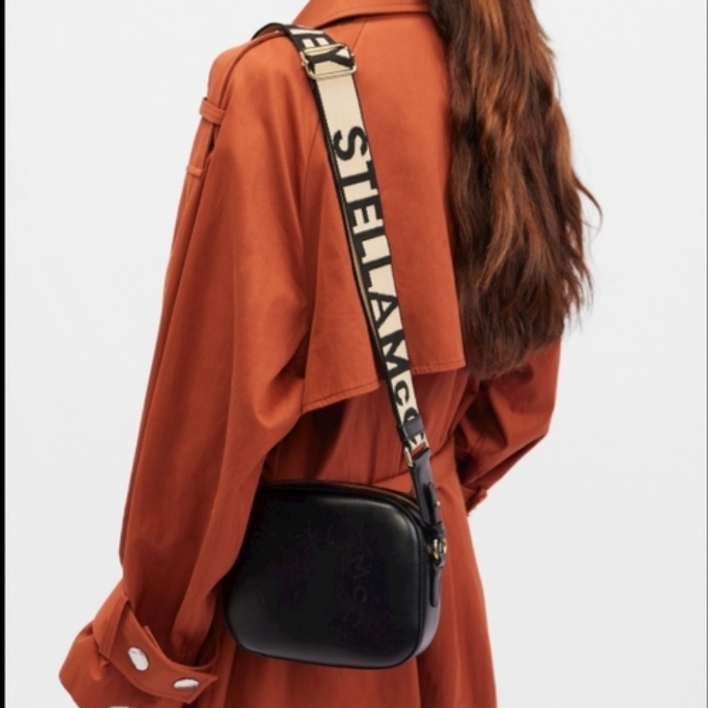 Stella McCartney Black Camera Crossbody Bag